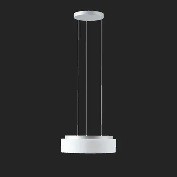 OSMONT ERI71346 ERIS LE3 závěsné skleněné svítidlo stříbrná / bílá IP40 3000/4000 K 33W LED DALI