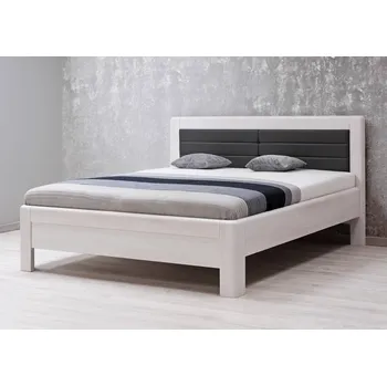 Postel BMB Adriana Star postel - buk Moření: šedá, Provedení: Jádrový buk cink, Typ: 2 řady kostek, Rozměr: 160 x 200 cm