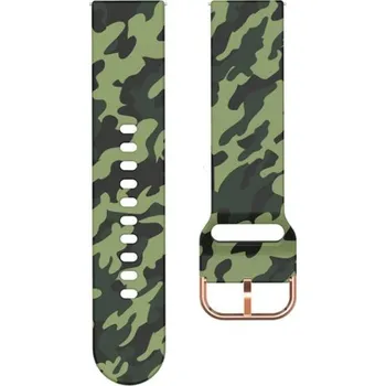 Příslušenství k chytrým hodinkám eses Sportovní silikonový řemínek - Kamufláž, 20 mm