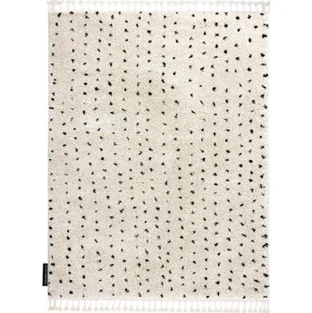 Koberec Kusový koberec Berber Syla B752 dots cream 80x150 cm