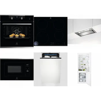 Set domácích spotřebičů ELECTROLUX KODEH70X + ELECTROLUX LIR60433B + ELECTROLUX LFG716X + ELECTROLUX LMS2203EMX + ELECTROLUX EEM23100L + ELECTROLUX ENT6TF18S