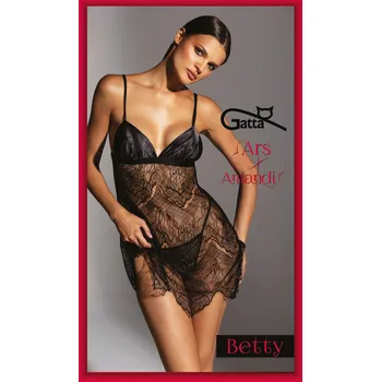 Dámská erotická košilka Gatta Ars Amandi Betty Black Velikost XXL