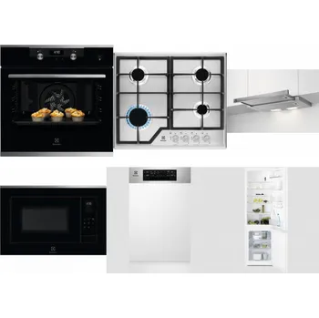 Set domácích spotřebičů ELECTROLUX KODEH70X + ELECTROLUX KGS6426SX + ELECTROLUX LFP326S + ELECTROLUX LMS4253TMX + ELECTROLUX EEM43300IX + ELECTROLUX LNT3LF18S