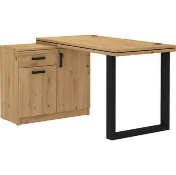 Obývací stěna MOB Mantela 140 (dub artisan + černá)