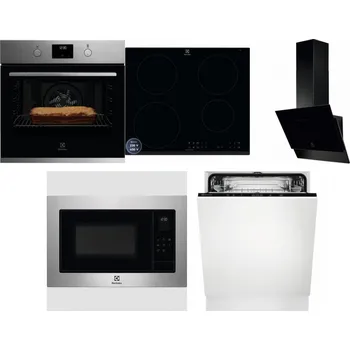 Set domácích spotřebičů ELECTROLUX KOFGH70TX + ELECTROLUX LIR60433B + ELECTROLUX LFV616K + ELECTROLUX EMS4253TEX + ELECTROLUX EEA27200L