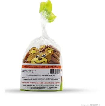 Korálek Medánek karamelové bezlepkové sušenky 150 g