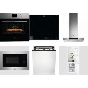 Set domácích spotřebičů ELECTROLUX KOFGH70TX + ELECTROLUX LIR60433B + ELECTROLUX LFT426X + ELECTROLUX EMS4253TEX + ELECTROLUX EEM69410L + ELECTROLUX LNT3LF18S