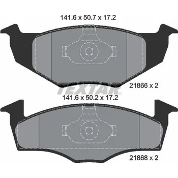Brzdová destička Sada brzdových destiček, kotoučová brzda TEXTAR 2186602