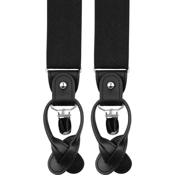 Kšandy Bubibubi Černé pánské kšandy s černými poutky