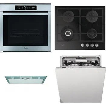 Set domácích spotřebičů WHIRLPOOL ABSOLUTE AKZM 8480 IX + WHIRLPOOL GOFL 629/NB + WHIRLPOOL AKR 650/1 IX + WHIRLPOOL WIO 3T133 PLE