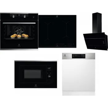 Set domácích spotřebičů ELECTROLUX KODEH70X + ELECTROLUX EIV634 + ELECTROLUX LFV316K + ELECTROLUX LMS2203EMX + ELECTROLUX EEM48300IX