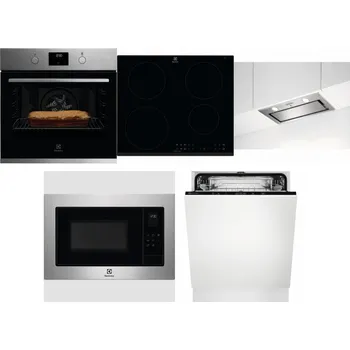 Set domácích spotřebičů ELECTROLUX KOFGH70TX + ELECTROLUX LIR60430 + ELECTROLUX LFG716X + ELECTROLUX EMS4253TEX + ELECTROLUX EEA27200L