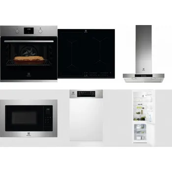 Set domácích spotřebičů ELECTROLUX KOFGH70TX + ELECTROLUX EIV634 + ELECTROLUX LFT426X + ELECTROLUX EMS4253TEX + ELECTROLUX EEM43300IX + ELECTROLUX LNT3LF18S