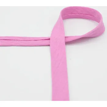 Šikmý proužek mušelínový, zažehlený, růžový, 20mm