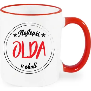 Hrnek - Nejlepší Olda v okolí Barva: Červená