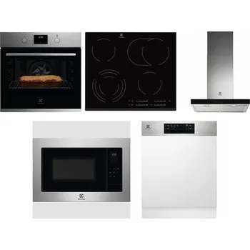 Set domácích spotřebičů ELECTROLUX KOFGH70TX + ELECTROLUX EHF6547FXK + ELECTROLUX LFT766X + ELECTROLUX EMS4253TEX + ELECTROLUX EEM48300IX