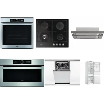 Set domácích spotřebičů WHIRLPOOL ABSOLUTE AKZM 8480 IX + WHIRLPOOL GOFL 629/NB + WHIRLPOOL AKR 5390/1 IX + WHIRLPOOL ABSOLUTE AMW 730 IX + WHIRLPOOL WSIO 3O34 PFE X + WHIRLPOOL WHC18 T311