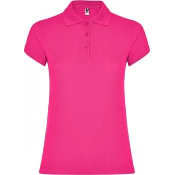 Dámské tričko Dámská polokošile ROLY STAR, barva růžová, velikost L