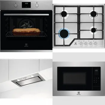 Set domácích spotřebičů ELECTROLUX KOFGH70TX + ELECTROLUX KGS6426SX + ELECTROLUX LFG716X + ELECTROLUX EMS4253TEX