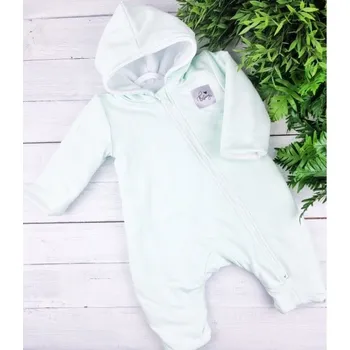 Zateplený overal s fleecem - Mint 92/98