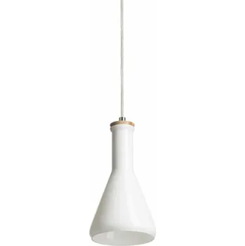 RENDL PULIRE CON závěsná opálové sklo/dřevo/chrom 230V E14 28W R12663