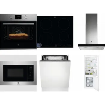 Set domácích spotřebičů ELECTROLUX KOFGH70TX + ELECTROLUX LIR60433B + ELECTROLUX LFT766X + ELECTROLUX EMS4253TEX + ELECTROLUX EEA27200L + ELECTROLUX ENT6TF18S