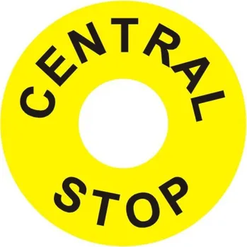 Central stop (samolepka průměru 60 mm)