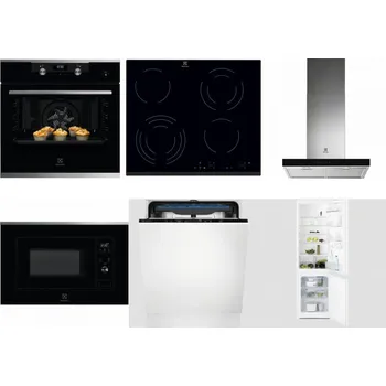 Set domácích spotřebičů ELECTROLUX KODEH70X + ELECTROLUX EHF6343FOK + ELECTROLUX LFT766X + ELECTROLUX LMS2203EMX + ELECTROLUX EES48200L + ELECTROLUX LNT3LF18S