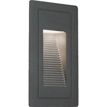 Venkovní osvětlení PAULMANN Venkovní vestavné svítidlo do zdi High LED černá IP44 4W 230V teplá bílá 105x60mm 943.82