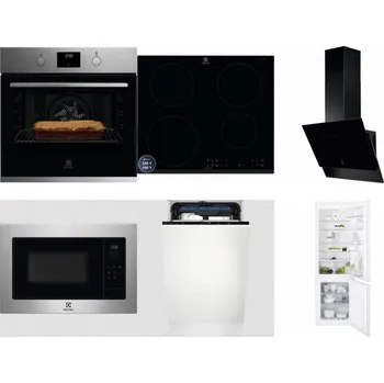 Set domácích spotřebičů ELECTROLUX KOFGH70TX + ELECTROLUX LIR60433B + ELECTROLUX LFV616K + ELECTROLUX EMS4253TEX + ELECTROLUX EEM23100L + ELECTROLUX ENT6TF18S