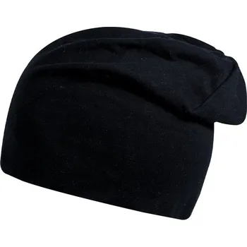 Čepice Čepice COFEE LONG JERSEY, barva černá