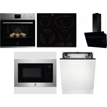 Set domácích spotřebičů ELECTROLUX KODGH70TX + ELECTROLUX EHF6547FXK + ELECTROLUX LFV316K + ELECTROLUX EMS4253TEX + ELECTROLUX EEA27200L