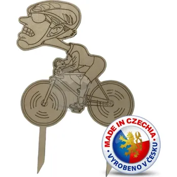 Jedlá dekorace na dort VypálímTi.cz – Cyklista 2