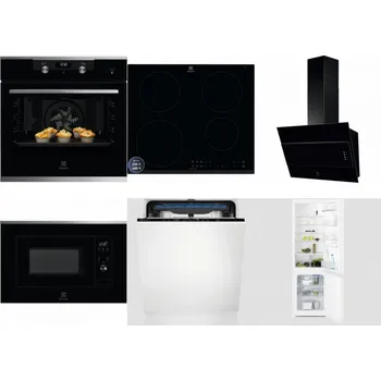 Set domácích spotřebičů ELECTROLUX KODEH70X + ELECTROLUX LIR60433B + ELECTROLUX LFV316K + ELECTROLUX LMS2203EMX + ELECTROLUX EES48200L + ELECTROLUX LNT3LF18S