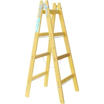 Žebřík ZARGES dřevěné stojací štafle - Pracovní výška 2,45 m 60104
