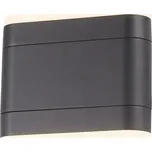 ACA Lighting LED SMD venkovní nástěnné svítidlo 9W 480LM 110d 230V AC 3.000K tmavá šedá CRI80 IP54 30.000hod LG5381