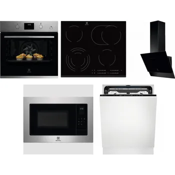 Set domácích spotřebičů ELECTROLUX KODGH70TX + ELECTROLUX EHF6547FXK + ELECTROLUX LFV616K + ELECTROLUX EMS4253TEX + ELECTROLUX EEM69410L