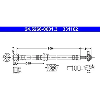 Brzdová hadice Brzdová hadice ATE 24.5266-0601.3