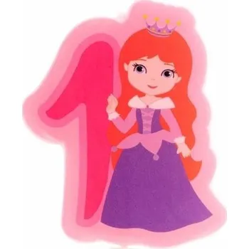 Dortová svíčka Svíčka dortová číslo 1 Princezna 7 cm