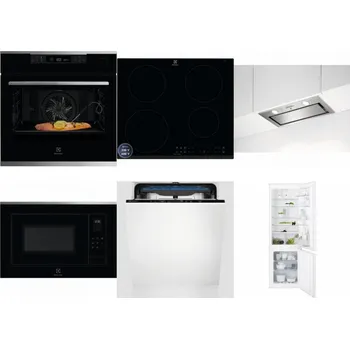 Set domácích spotřebičů ELECTROLUX KOBCS31X + ELECTROLUX LIR60433B + ELECTROLUX LFG716X + ELECTROLUX LMS4253TMX + ELECTROLUX EES48200L + ELECTROLUX ENT6TF18S