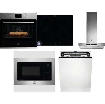 Set domácích spotřebičů ELECTROLUX KOFGH70TX + ELECTROLUX LIR60433B + ELECTROLUX LFT426X + ELECTROLUX EMS4253TEX + ELECTROLUX EEM69410L