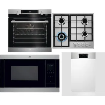 Set domácích spotřebičů AEG Mastery SteamBake BCK455350M + AEG Mastery StepPower HGB64420SM + AEG Mastery MSB2547D-M + AEG Mastery MaxiFlex FEE73517PM