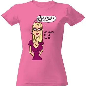 Dámské tričko Tričko s potiskem Víno - Kvíz víno dámské