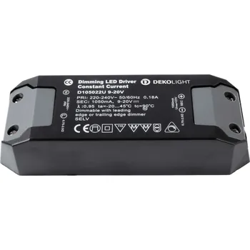 Napájecí zdroj pro osvětlení Light Impressions KapegoLED napájení D105022U konstantní proud 1050 mA IP20 stmívatelné 9-20V DC 22,00 W 872647