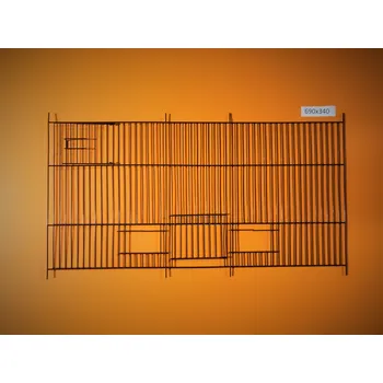 Větrací mřížka Mřížka černý zinek 690x340