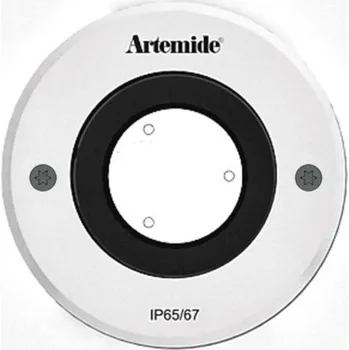 Venkovní osvětlení Artemide Ego 90 pochozí hliník EL 3000K kruh T4034ELPTW00