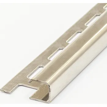 Stavební profil Havos, ukončovací lišta Pravoúhlá 8 x 8 mm / 2.5 m, nerez pololesk (Nerez pravoúhlá 8mm / 2,5m pololesk )