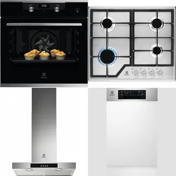 Set domácích spotřebičů ELECTROLUX KODEH70X + ELECTROLUX KGS6426SX + ELECTROLUX LFT426X + ELECTROLUX EEM43300IX