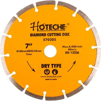Řezný kotouč Diamantový řezný kotouč 180 mm, segmentový - HT570205