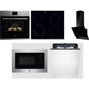 Set domácích spotřebičů ELECTROLUX KODGH70TX + ELECTROLUX EHF6343FOK + ELECTROLUX LFV616K + ELECTROLUX EMS4253TEX + ELECTROLUX EES48200L